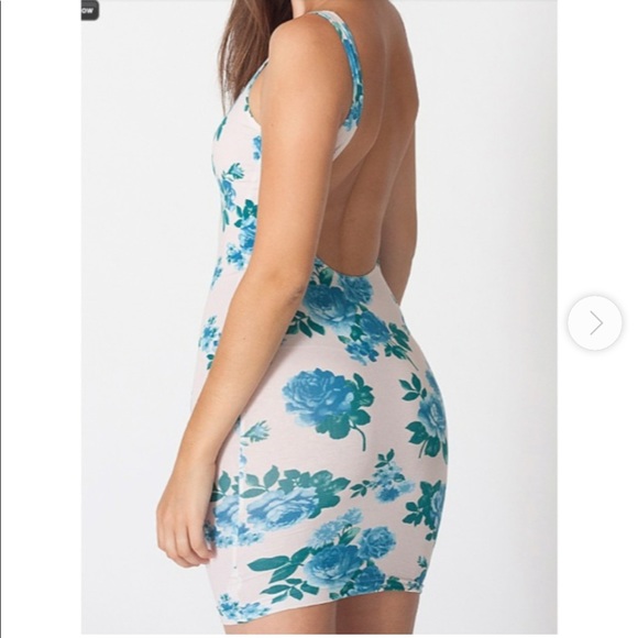 American Apparel Low Cut Back Floral Dress - Picture 6 of 6
